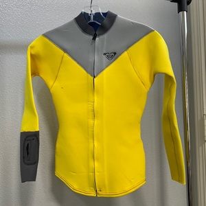 Roxy front zip long sleeve wetsuit top
